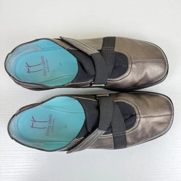 Thierry Rabotin Lena Walking Shoes Crisscross Elastic Strap and Soft Leather - Picture 5 of 10